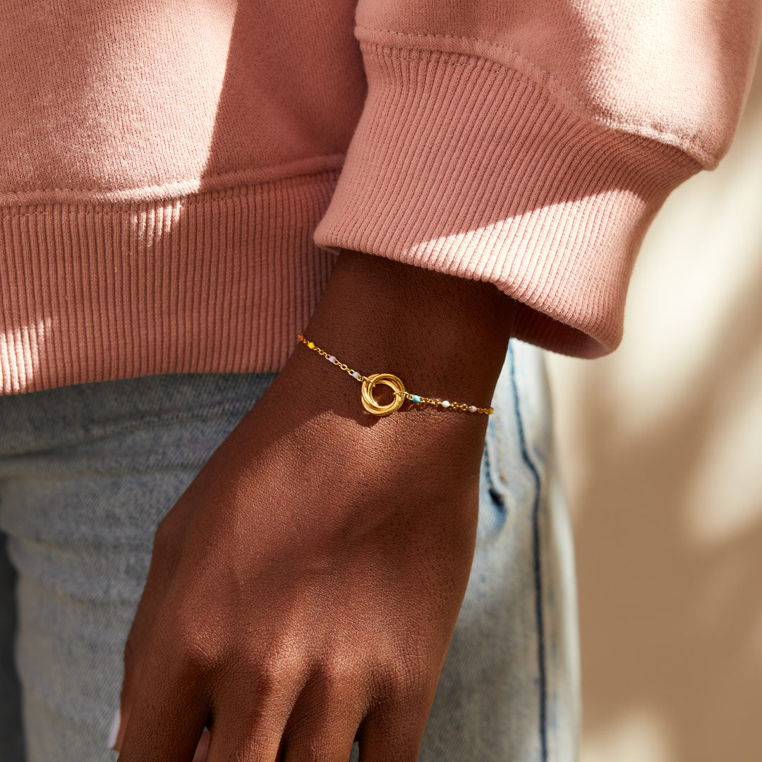 Three Generations Triple Circle Bracelet