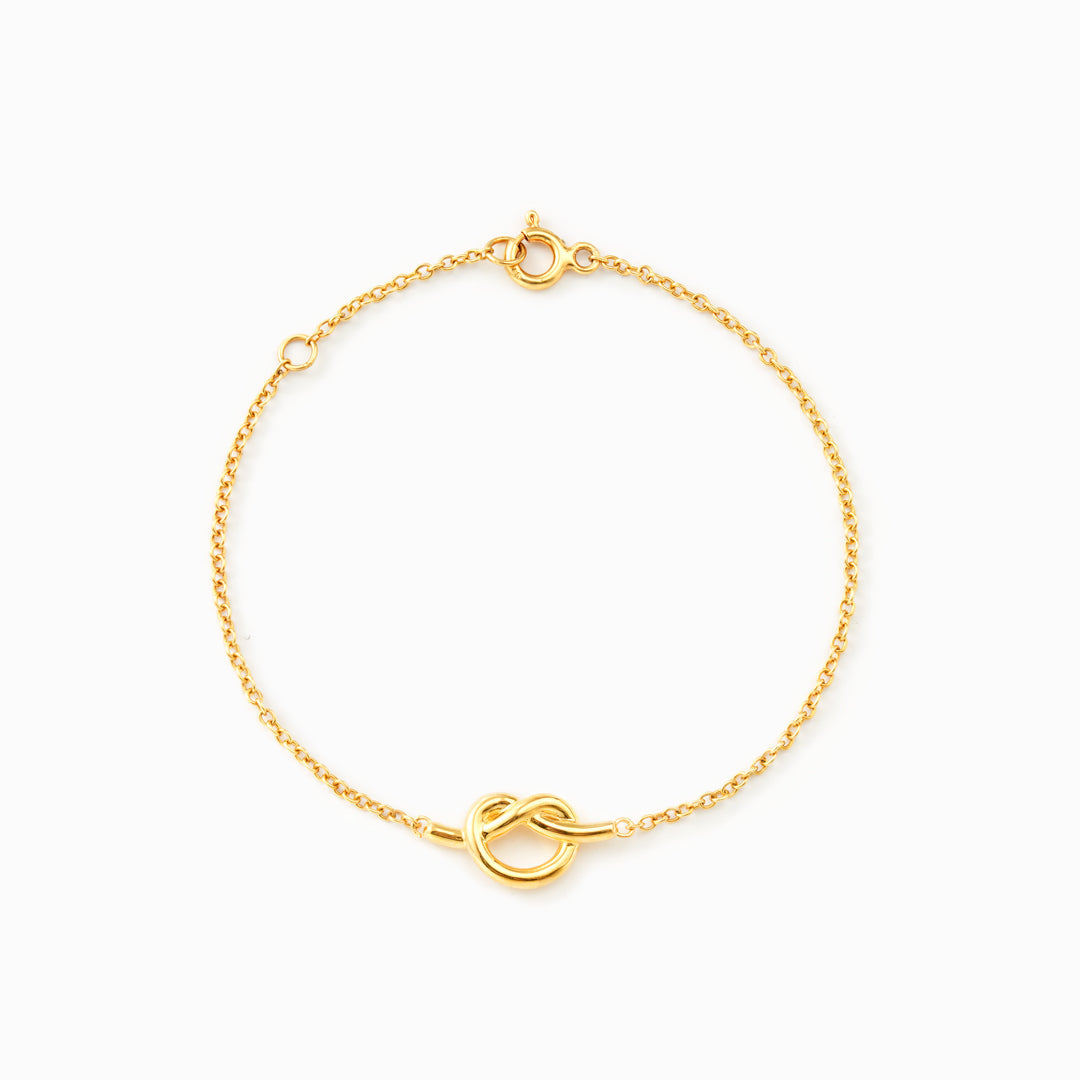 Sister By Heart Knot Bracelet