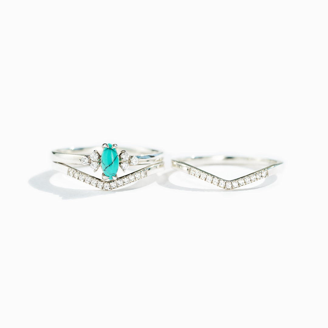 A Special One December Birthstone Stack Ring Set