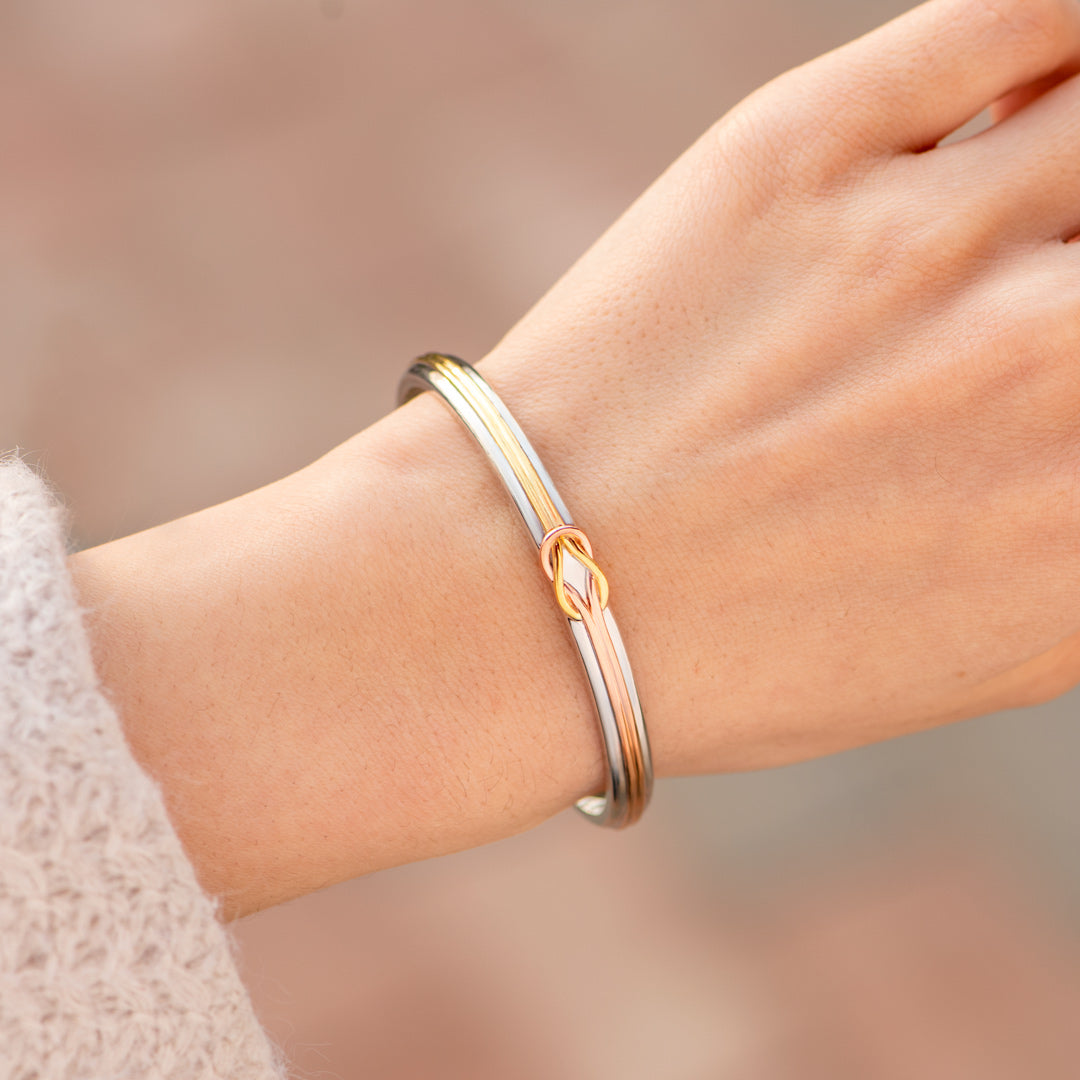 Tied By Angel's Hand Square Knot Bracelet