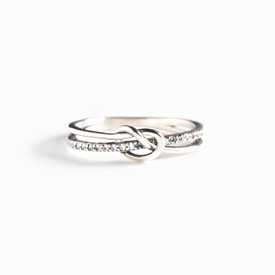 Forever Loved Double Band Knot Ring
