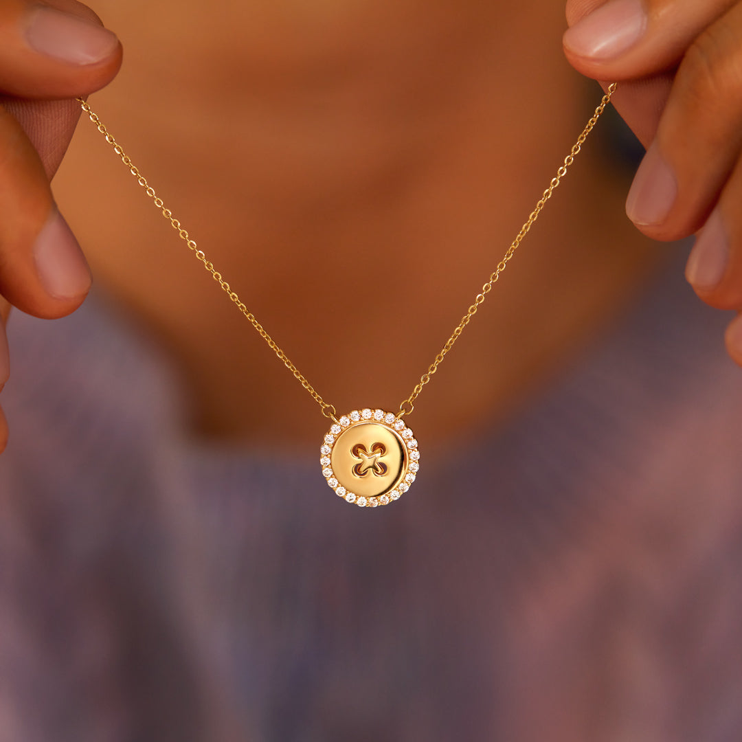Friend Holds Everything Together Like Buttons Necklace